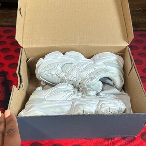 Off white new balances gently worn 12c